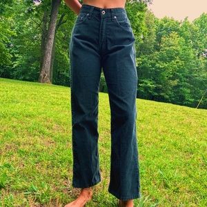 DARK GREEN VINTAGE ABERCROMBIE & F CORDUROY PANTS